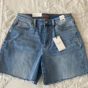 Judy Blue high waist Jean shorts. New. Size Large